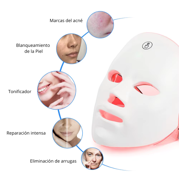 Máscara facial LED