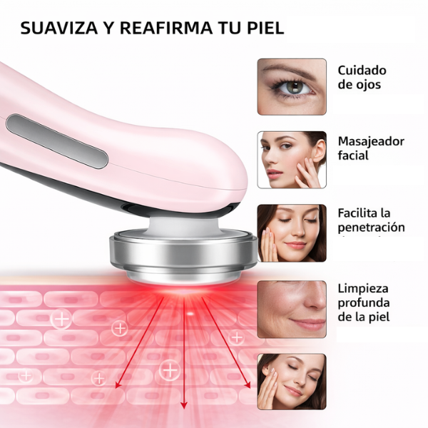 Masajeador facial Ledterapia